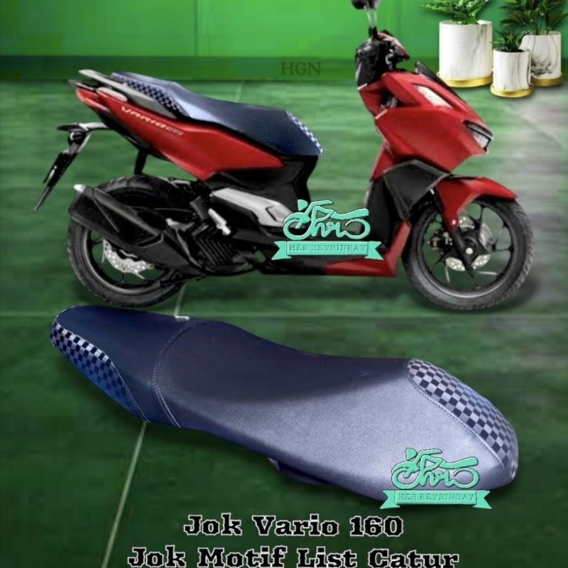 Jok Motor Vario 160 Motif list Catur,Jok Komplit Vario 160