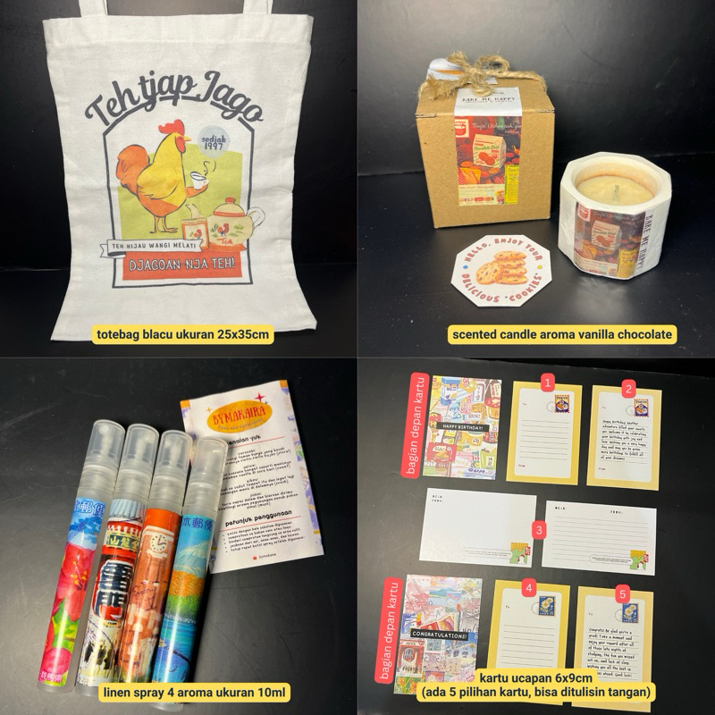 

(BACA DESKRIPSI!) HAMPERS TEH TUBRUK GELAS ENAMEL AYAM LILIN LINEN SPRAY bymakaira kado ulang tahun