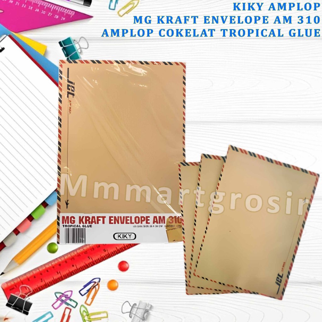 

Kiky / Amplop Cokelat Tanpa Tali / Amplop Mg Kraft Envelope Am / 310 Isi 10pcs