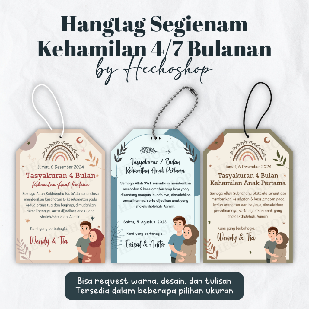 

Hang Tag Segienam Kehamilan - by HECHOSHOP