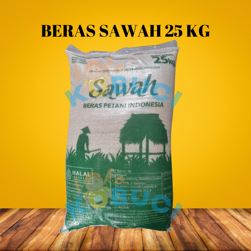 Beras SAWAH 25 kg Pulen Wilmar