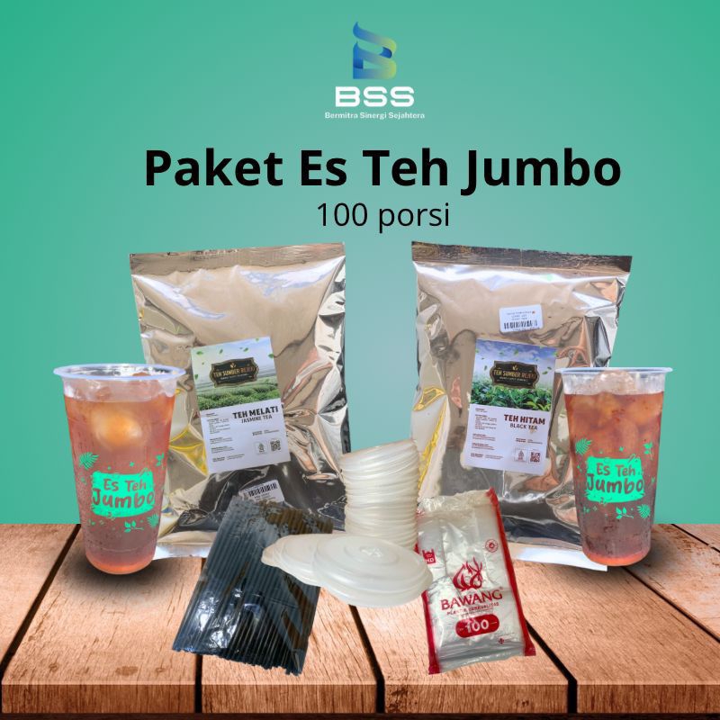 

BSS STORE - Paket Usaha Es Teh Bahan Baku dan Cup 100 Porsi