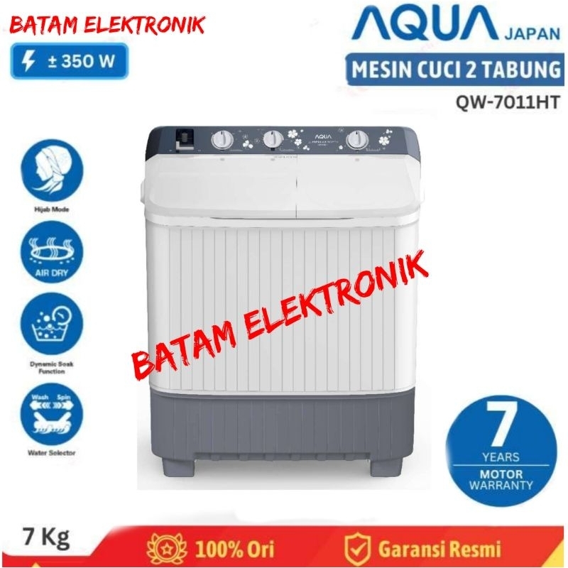 MESIN CUCI AQUA - QW-7011HT 7kg / QW-8011HT 8kg  MANUAL