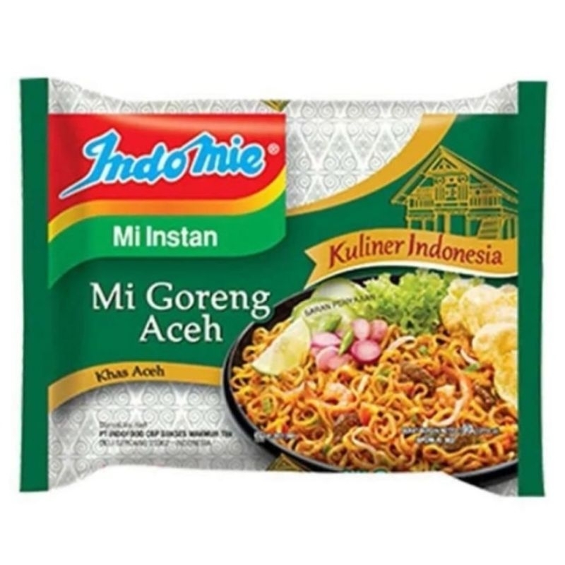 

Indomie Goreng Aceh, Rica-Rica, Cabe Ijo, Geprek, Rendang, Kebab Rendang.