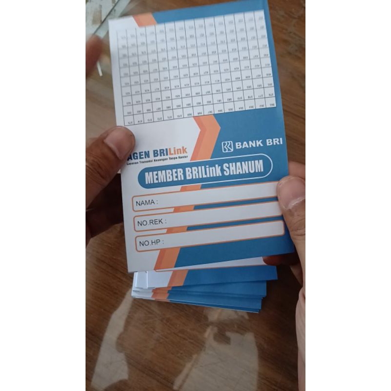 

kartu member brilink isi 100pcs BC
