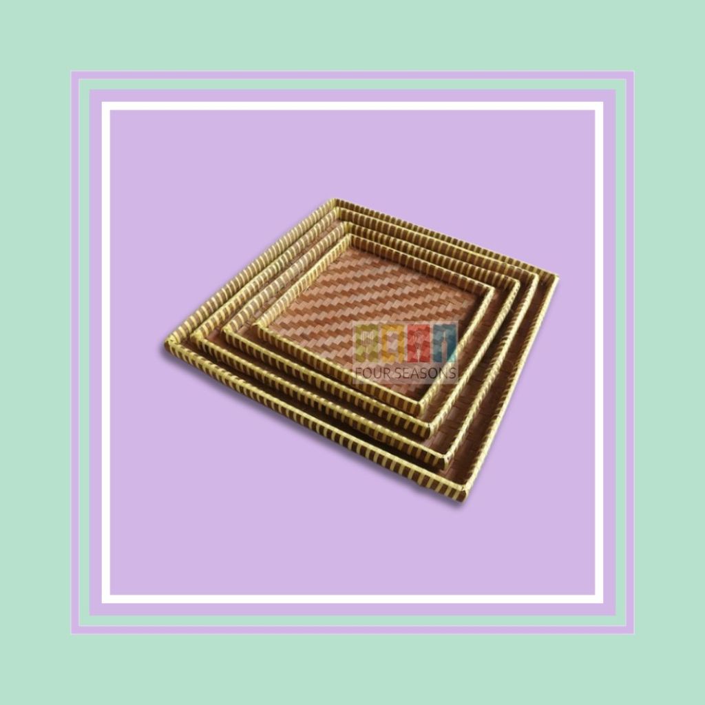 TAMBIR BAMBU KOTAK wadah makanan