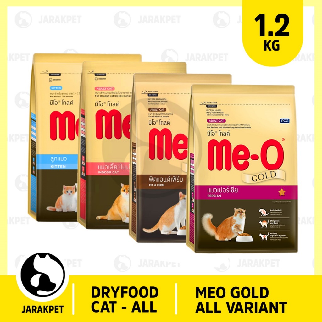 Meo gold dryfood all variant 400Gram 1,2KG - Me-o gold dry food kitten - Meo gold Persian - Meo Gold