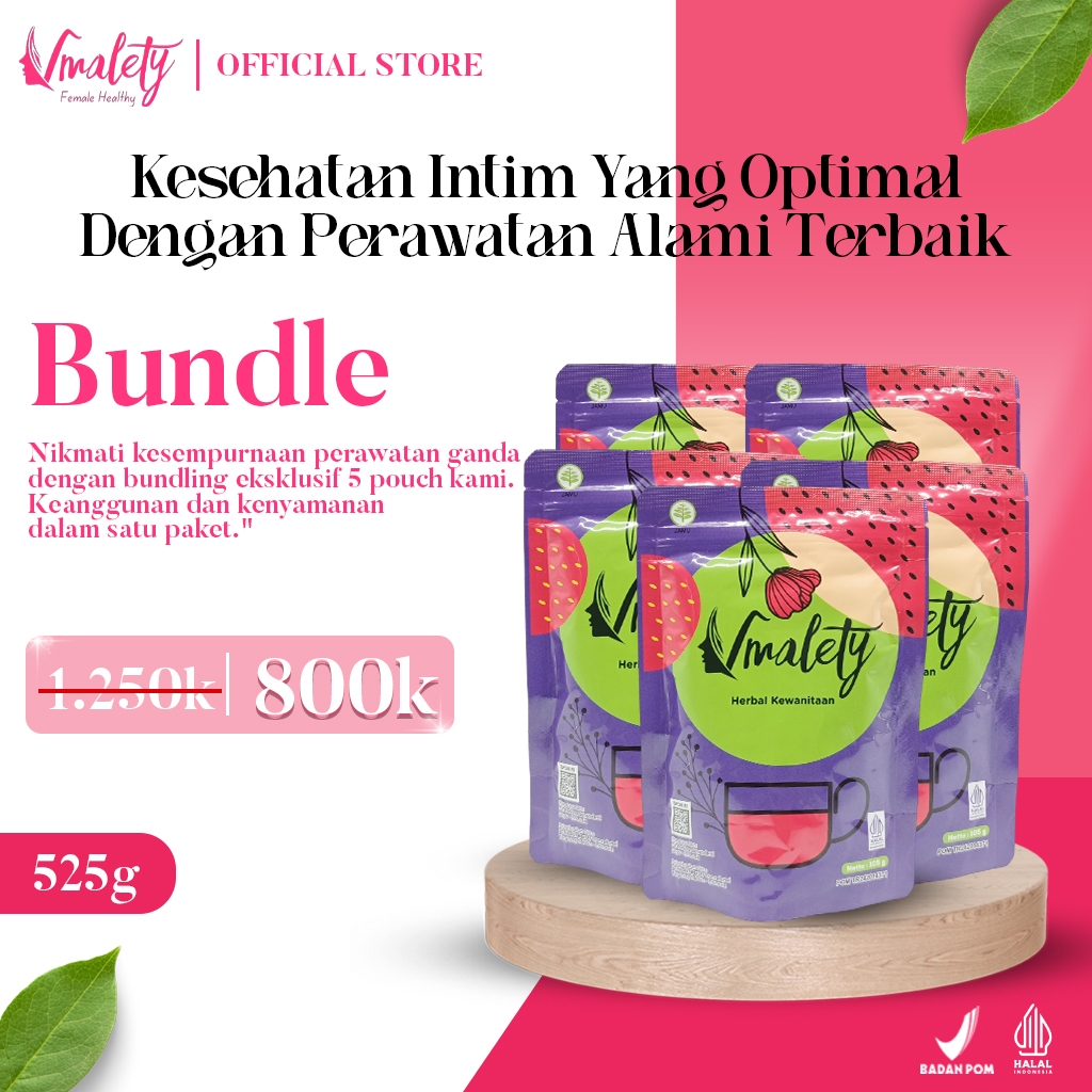 

Vmalety 5 Pouch - minuman herbal kewanitaan rasa mixberry / Lancarkan haid / promil / nyeri haid / keputihan abnormal / bau gatal pada miss v / kista miom