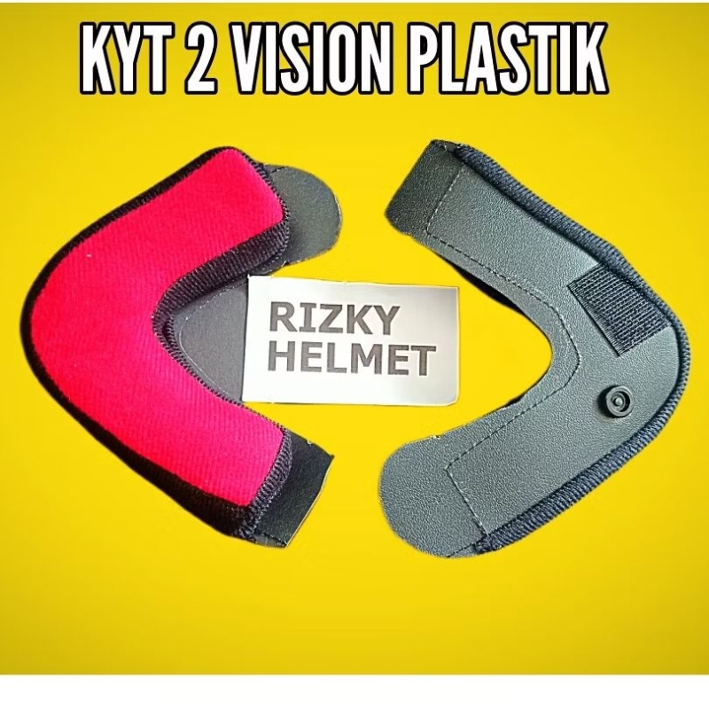 Busa Pipi KYT 2VISION Kancing Plastik, Busa Helm Pipi KYT 2 VISION Plastik