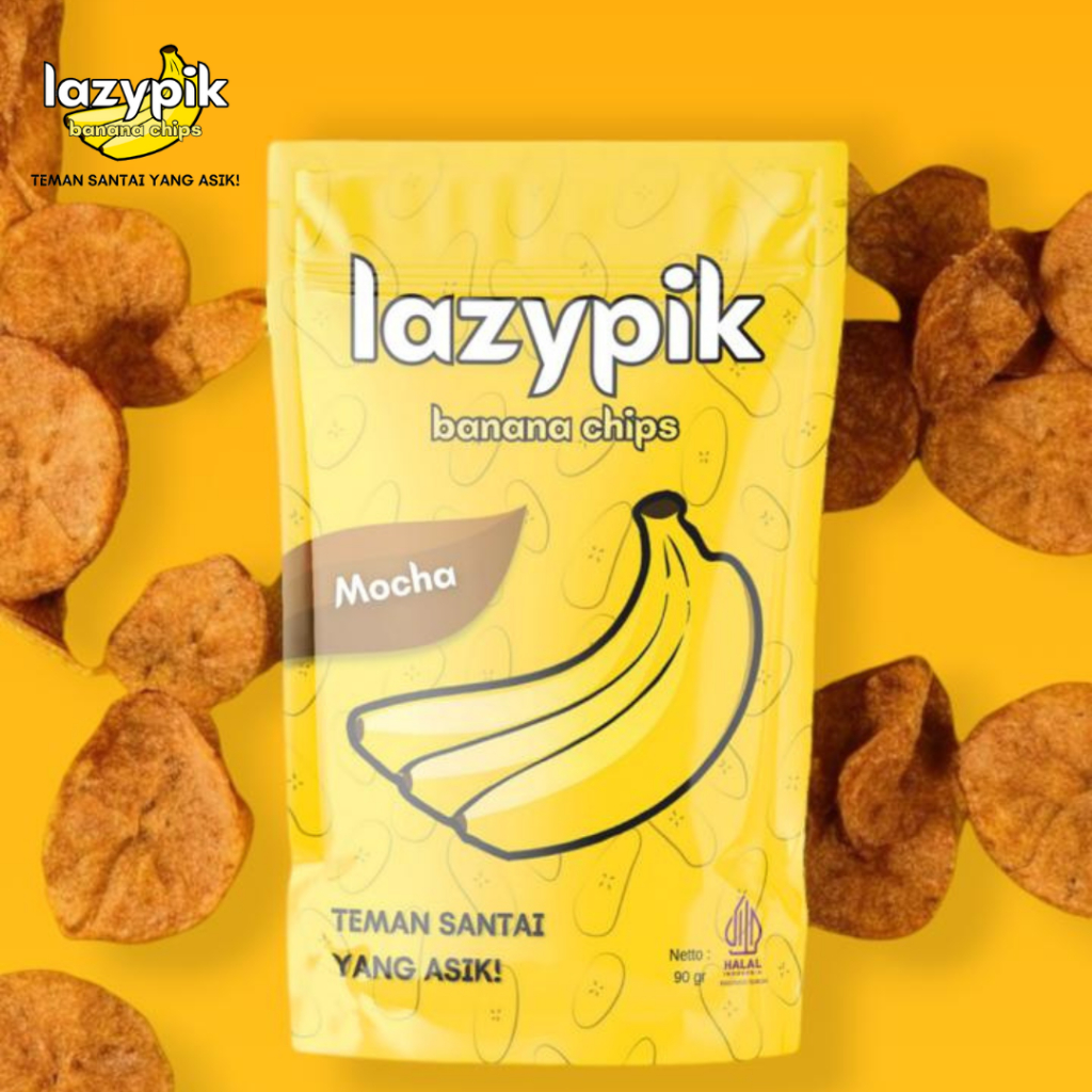 

Lazypik Banana Chips Mocha | Keripik Pisang Mocha
