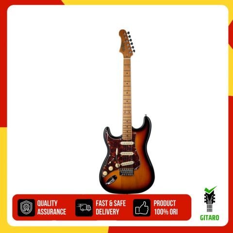Gitar Guitar Electric Elektrik JET JS 300 SB Left Hand Kidal Sunburst