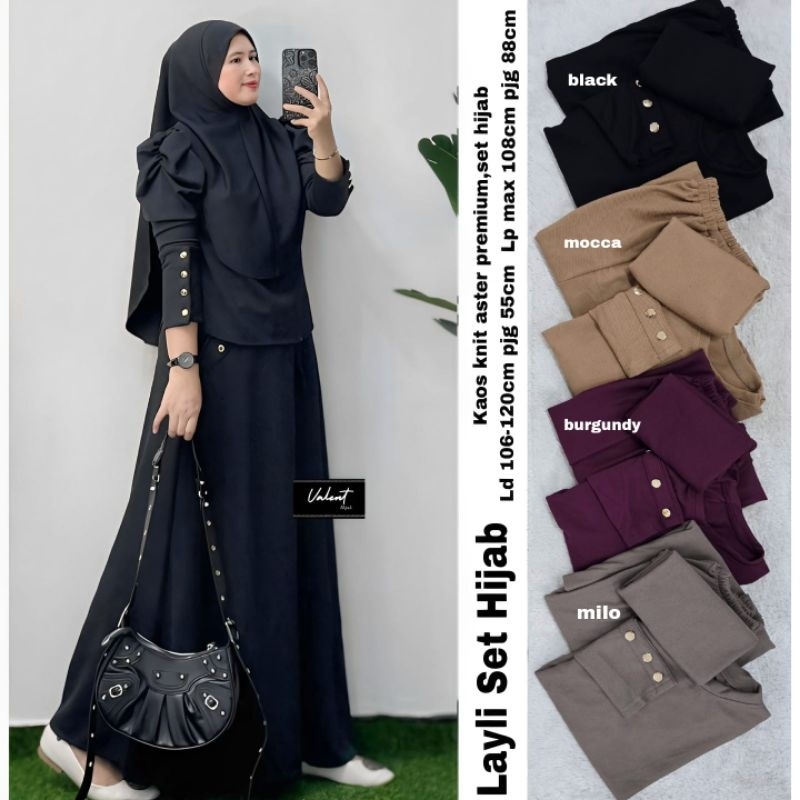Layli set hijab by valent fashion
