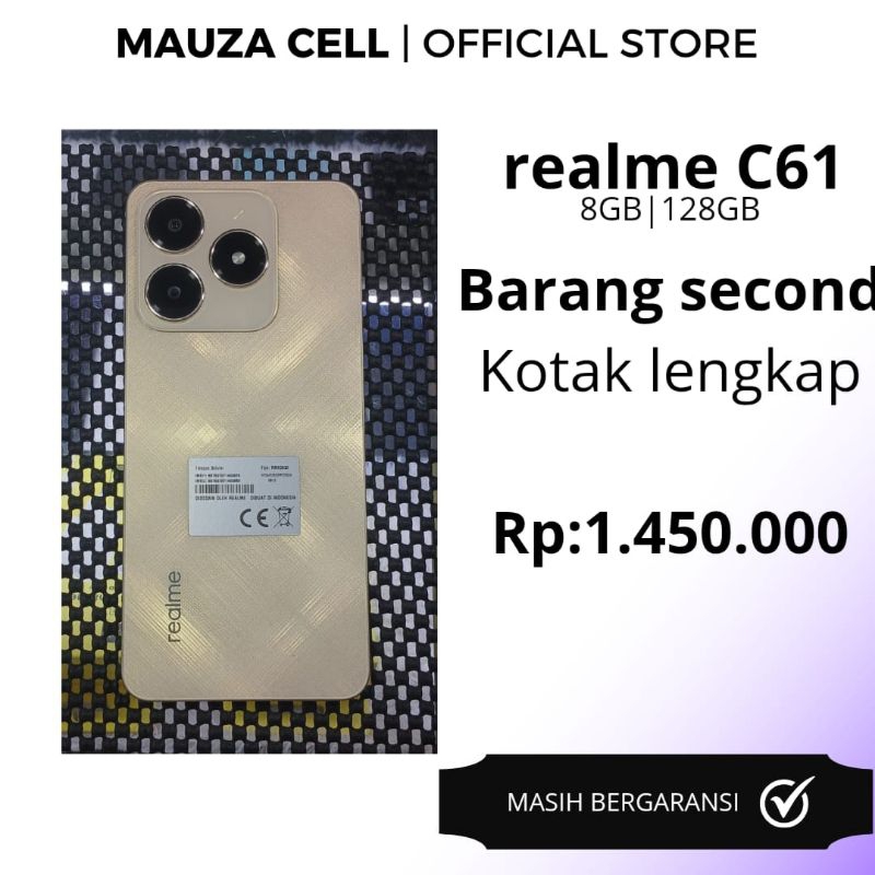 REALME C61 8/128 GB | SECOND GARANSI