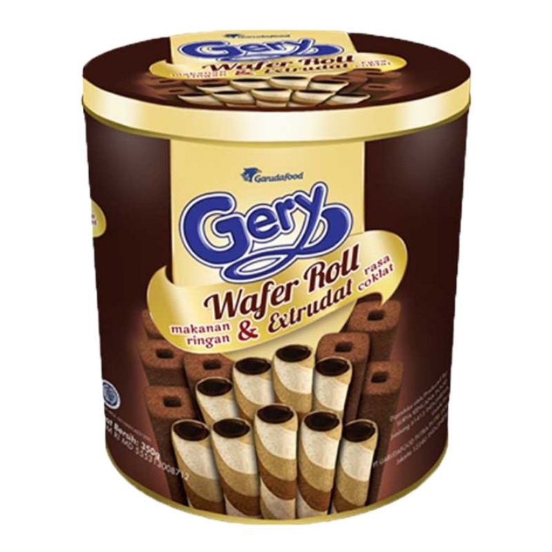 

Gery wafer roll cokelat kaleng 350 g