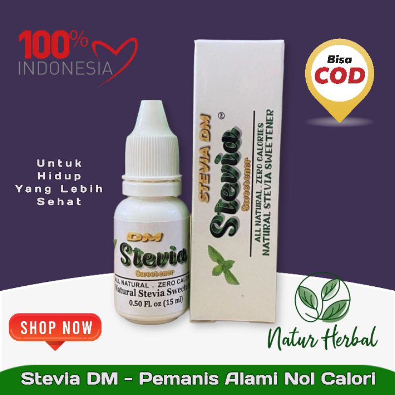 

DM STEVIA - Pemanis Alami Nol Calori Cocok Untuk Diet Dan Aman Untuk Diabetes