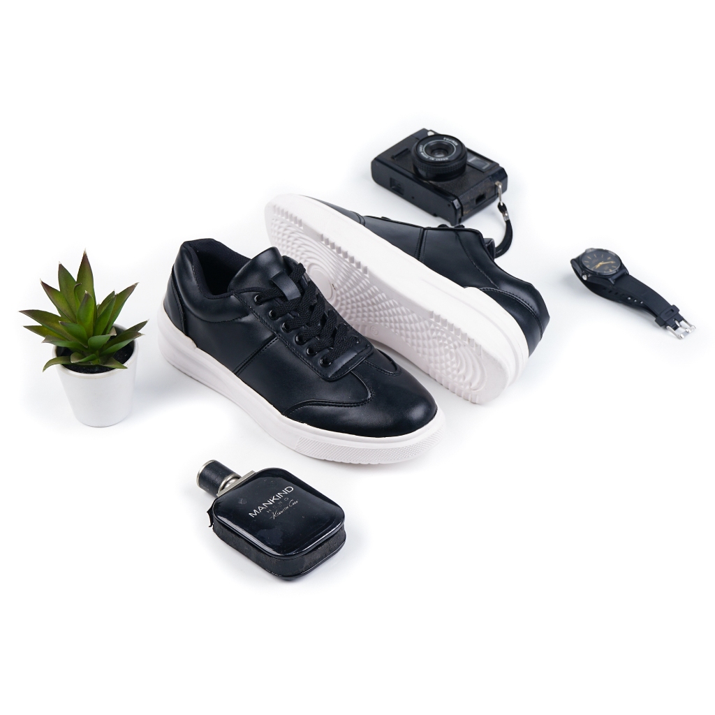SEPATU CASUAL SNEAKERS PRIA JAASH FAMILY HADES BLACK WHITE ORIGINAL SHOES