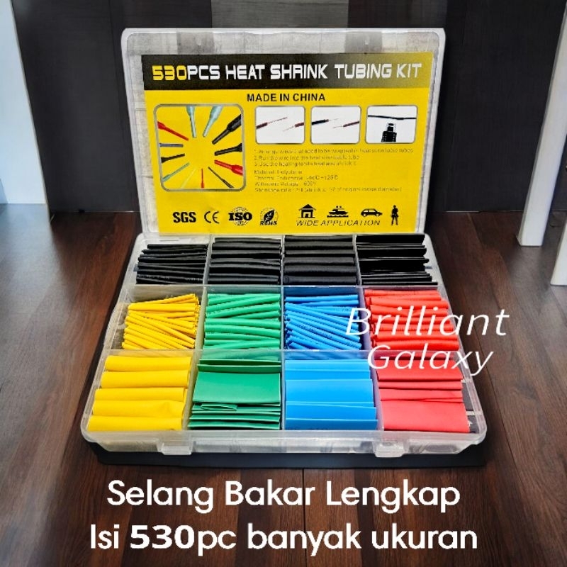 

Isolasi Selang Bakar Susut Heatshrinkable - Paket Isi Banyak Ukuran & Warna