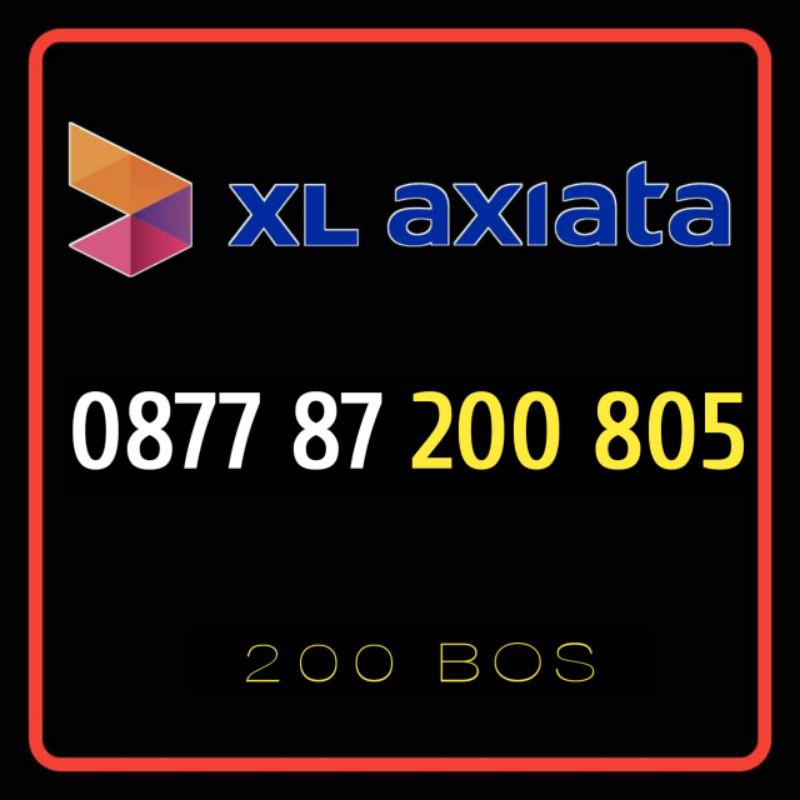 Nomor Cantik XL Seri BOSS 200 805