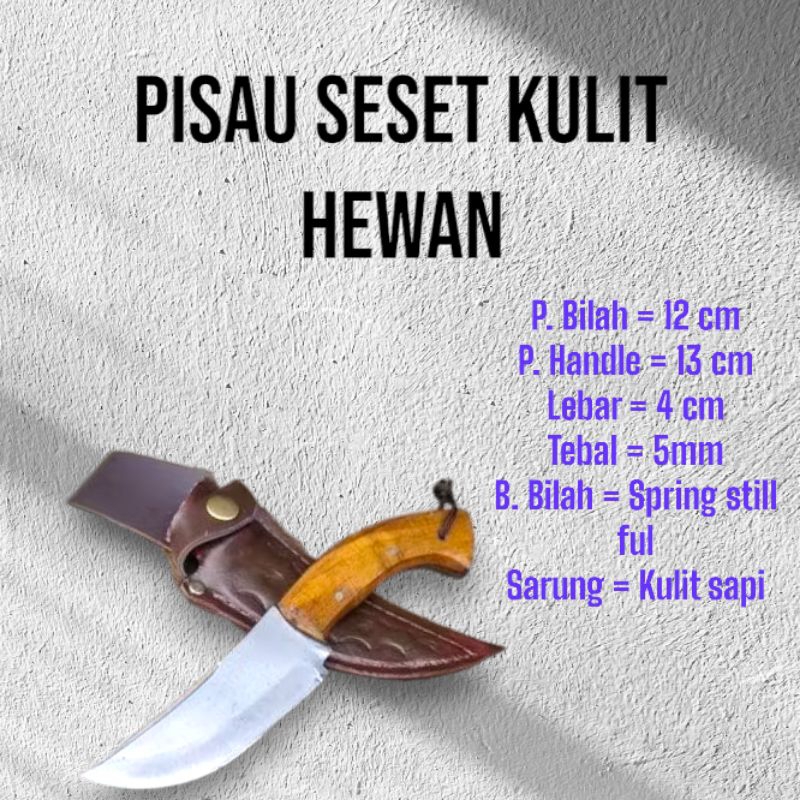 Pisau Seset Kulit Hewan pisau iris bawang sayuran pisau serbaguna