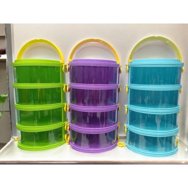 Tudung saji modern 4 susun jeon sudah rakitan