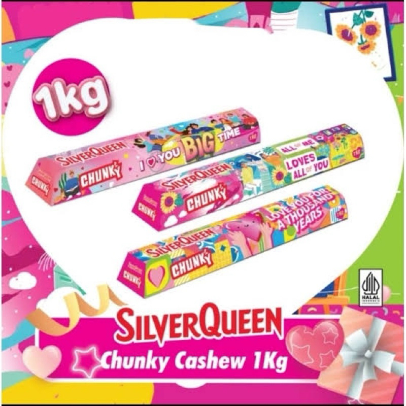 COKLAT SILVERQUEEN JUMBO 1KG EDISI VALENTINE 2025 TERBARU TERMURAH