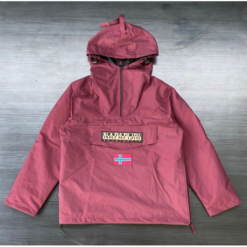 JAKET NAPAPIJRI MAROON ANTI AIR WATERPROOF