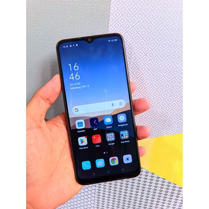 OPPO A15 BEKAS REFURBSIS RAM 6GB/128GB BERGARANSI