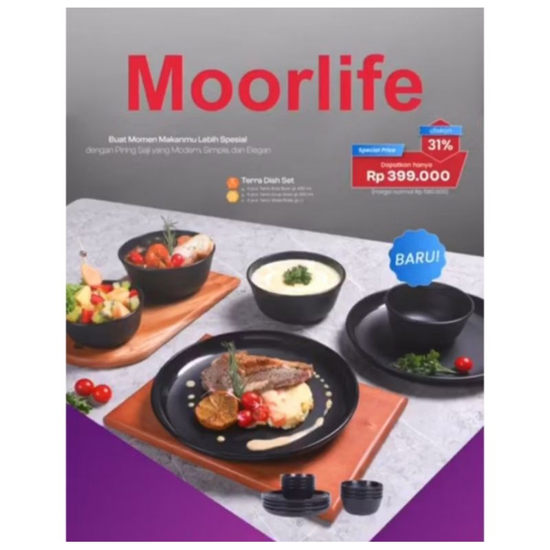 Terra dish set new moorlife / piring moorlife