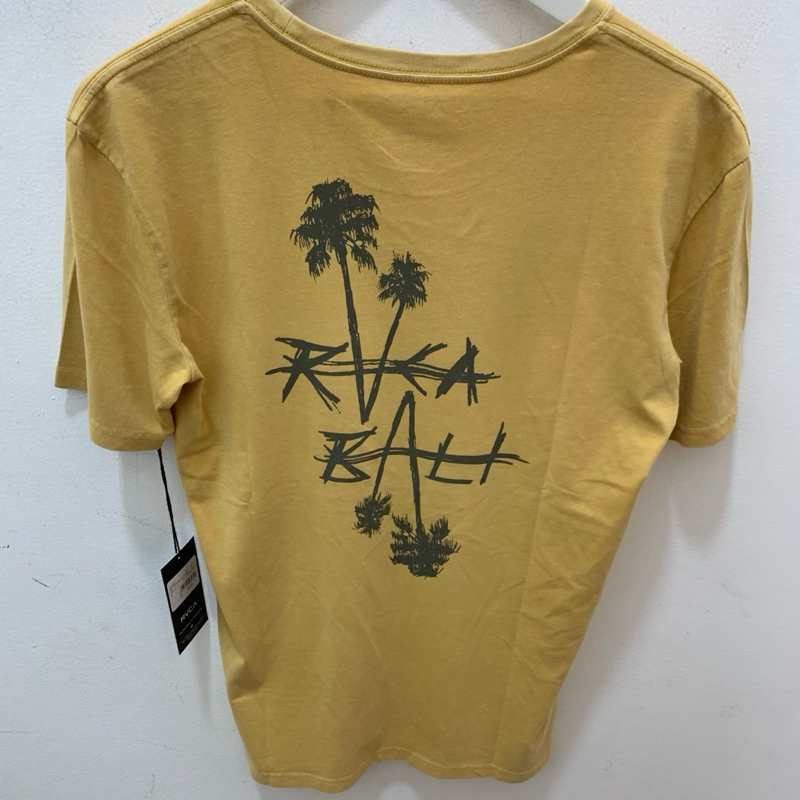Kaos Pria Rvca Original Rvca Bali Crossed Palm Saf New