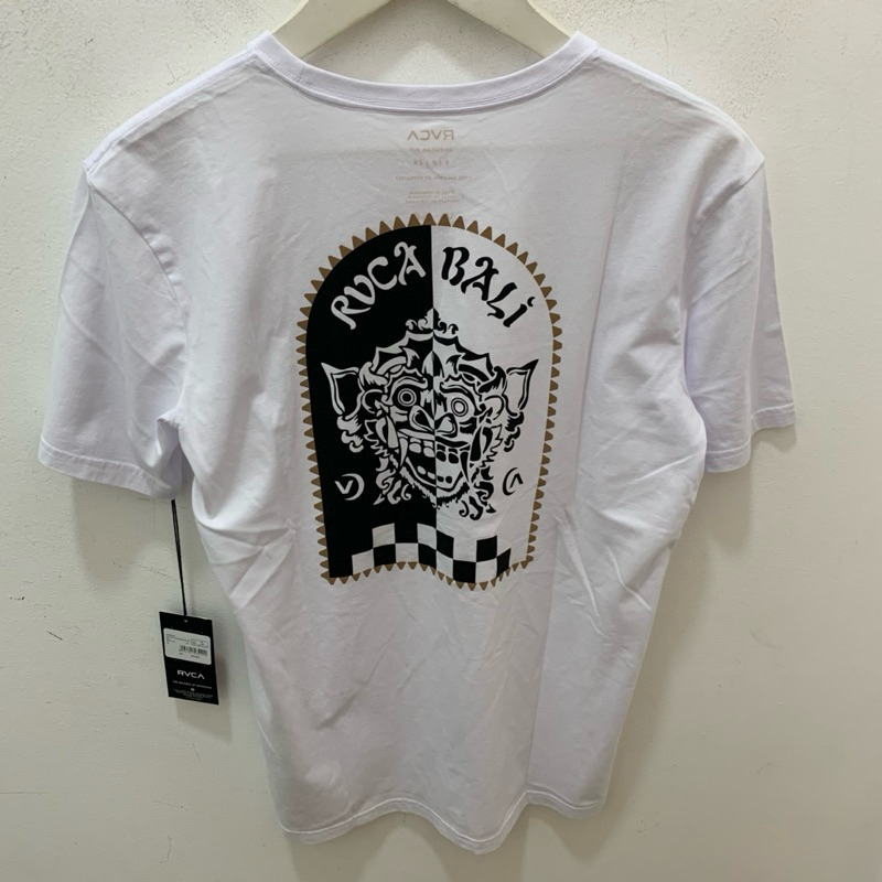 Kaos Pria Rvca Original Bali Colomn Mask Wht New