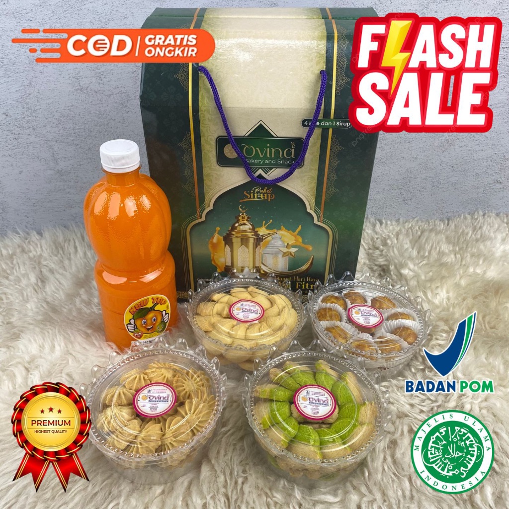 

PAKET KUE LEBARAN OVINA SIRUP PREMIUM PARCEL KUE KERING PAKET HAMPERS LEBARAN BERKUALITAS