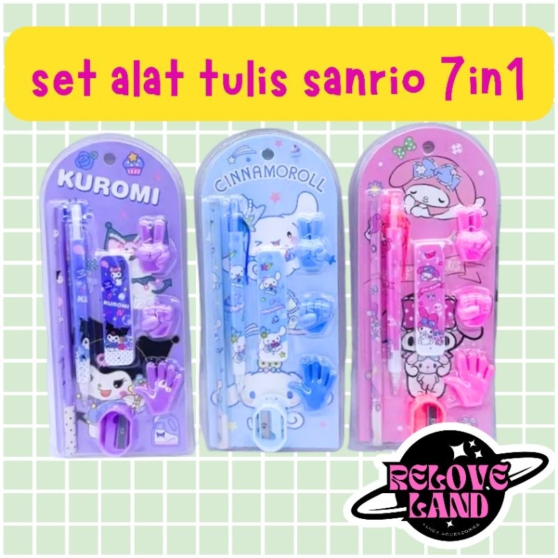

alat tulis sanrio | sanrio stationery | pensil mekanik sanrio | kuromi stationary