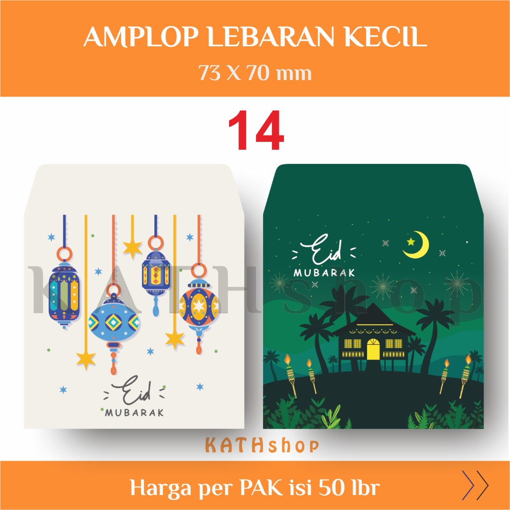 

KATHshop - [50 lbr] Amplop Angpao THR Lebaran Idul Fitri SMALL 2025