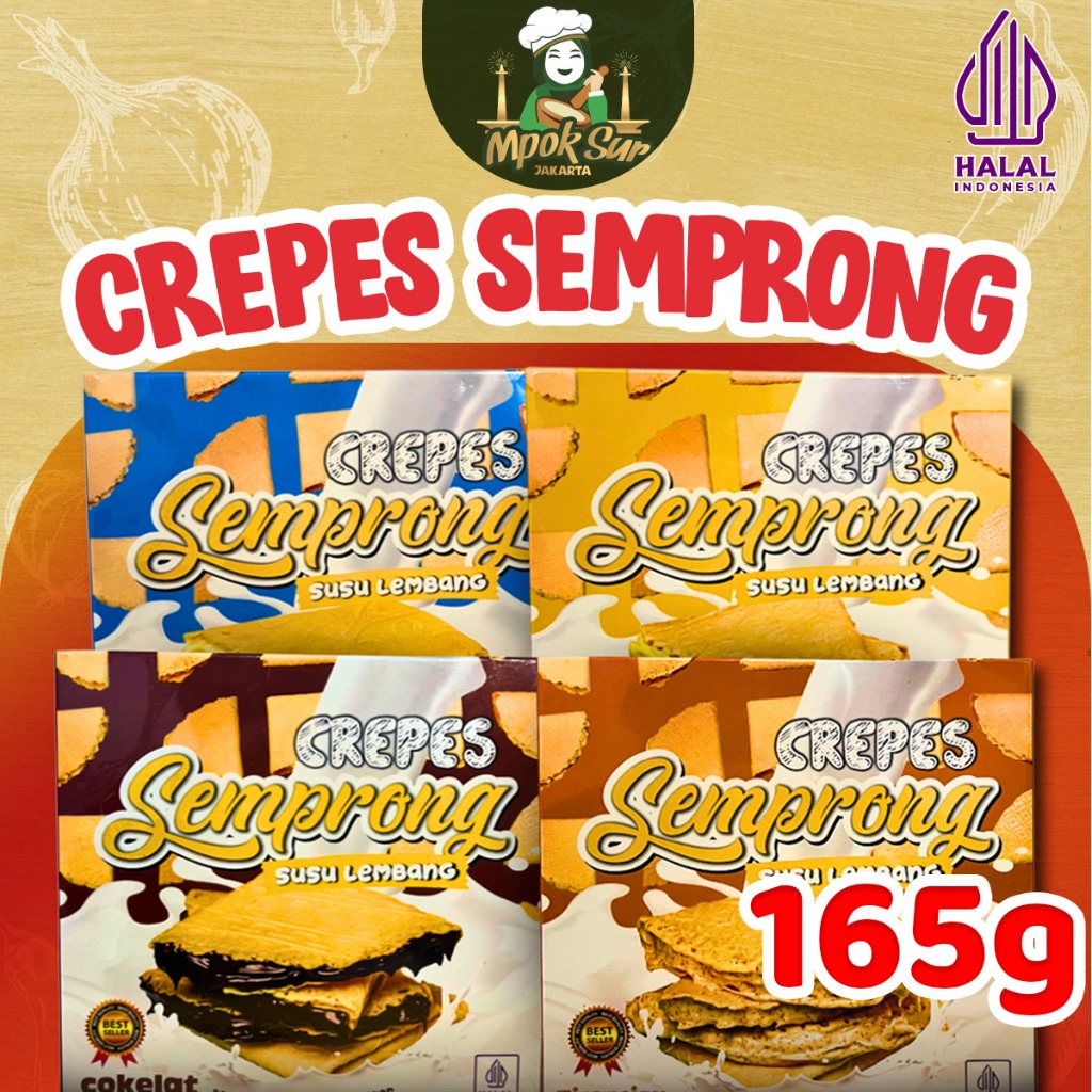 

Mpok Sur - Crepes Semprong Crunchy 165gr Aneka Rasa