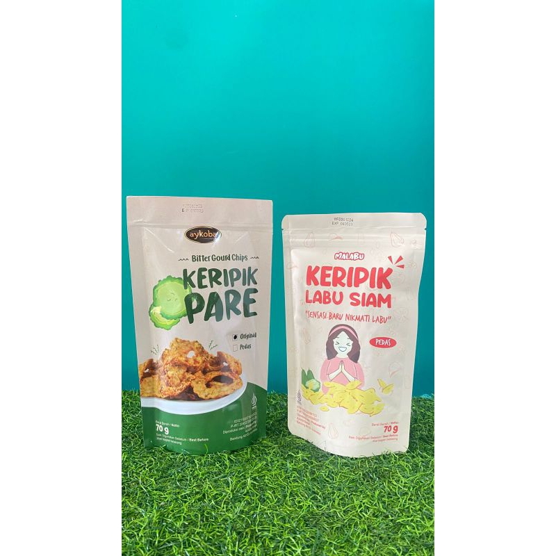 

Camilan sehat keripik pare / keripik labu aykoba Bandung