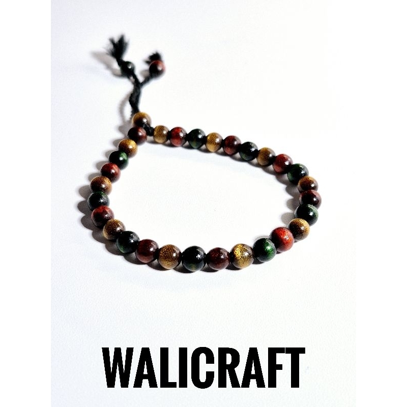 Gelang Tali Arus Merah Kuning Hijau / Gelang Akar Bahar Tali Arus