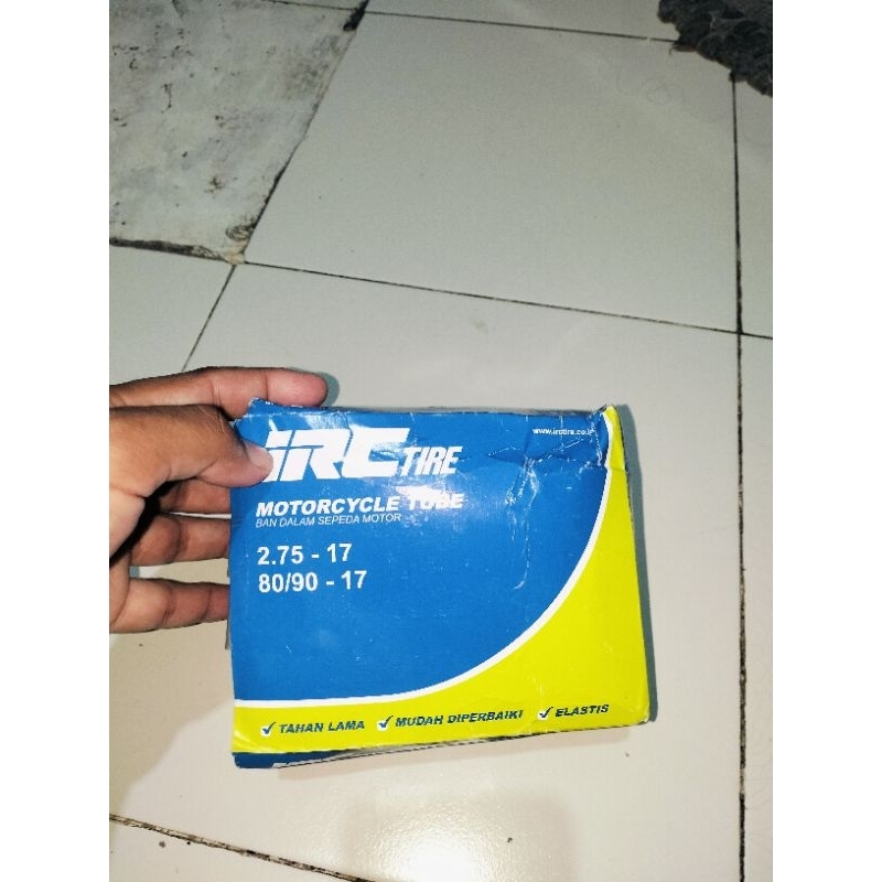 Ban dalam merk IRC ring 17 UK.80/90 (275) baru