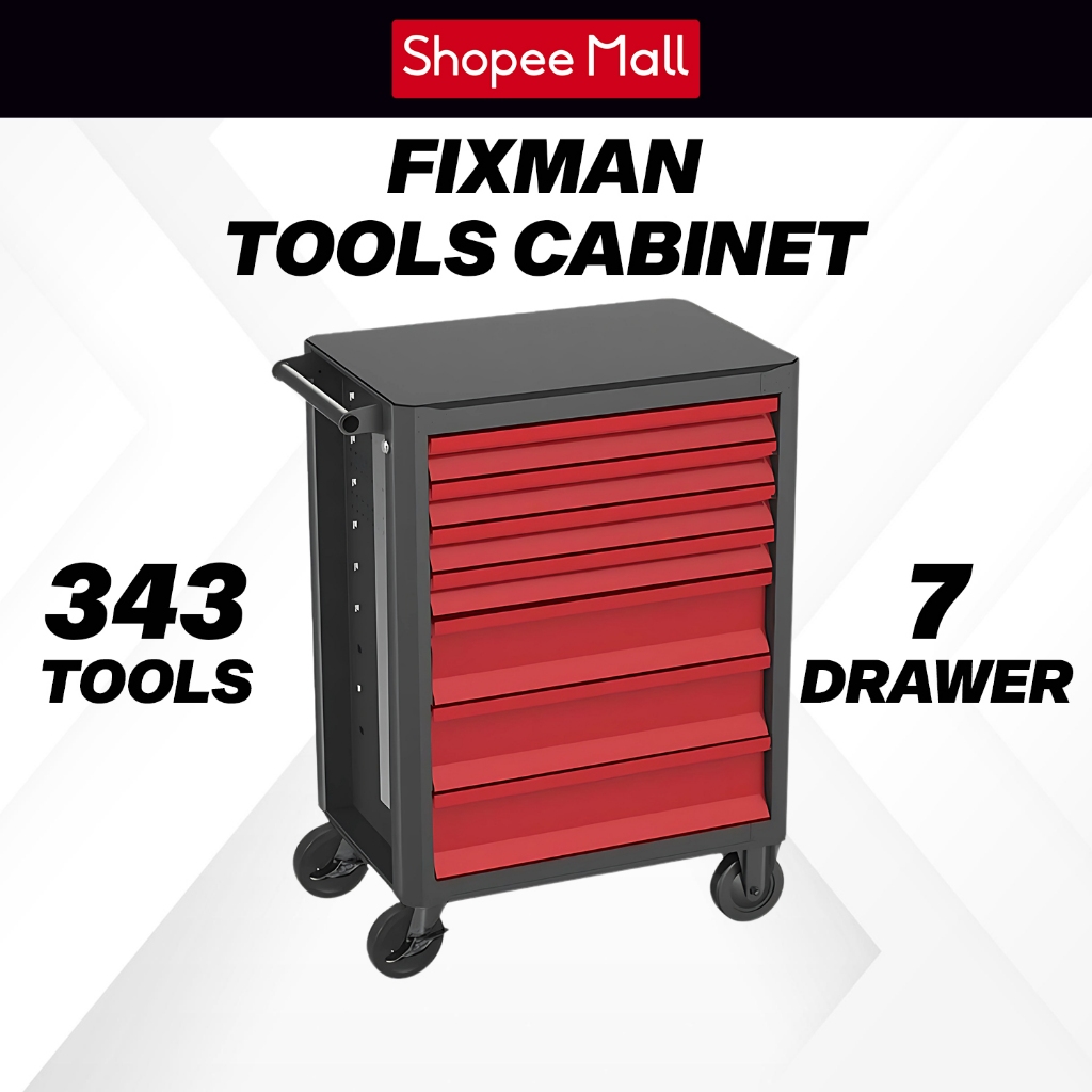 Fixman Rak Tools 7 Tingkat - Tools Cabinet - M1RP7B
