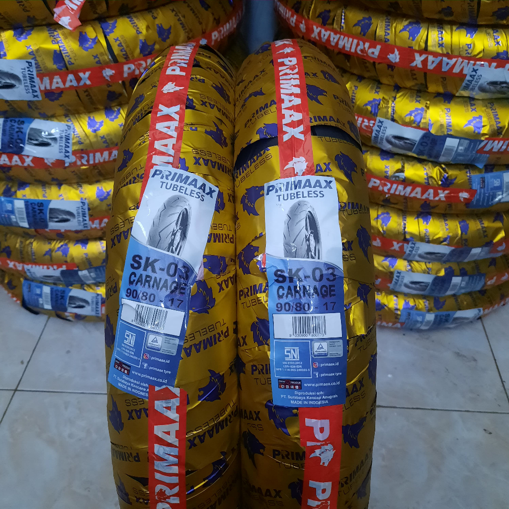 BAN LUAR PRIMAX SK 03 MODEL PIRELLI 80/80 90/80 100/80 120/70 RING 17 SOUFTCOMPOUND TUBLLES DONAT