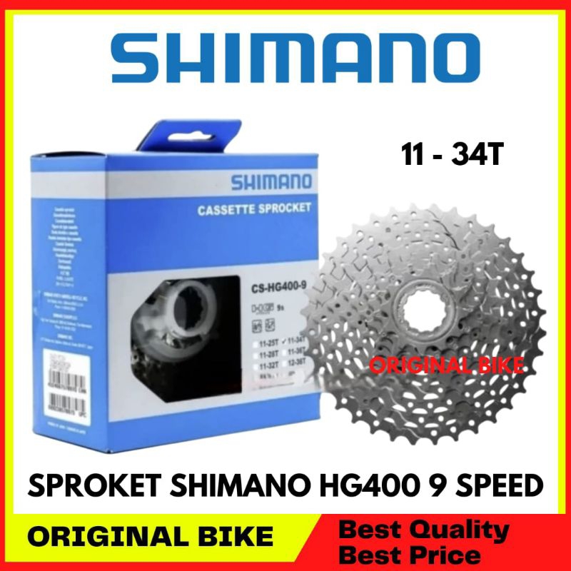 Sprocket Shimano Alivio Sora 9 Speed HG400 11-34T