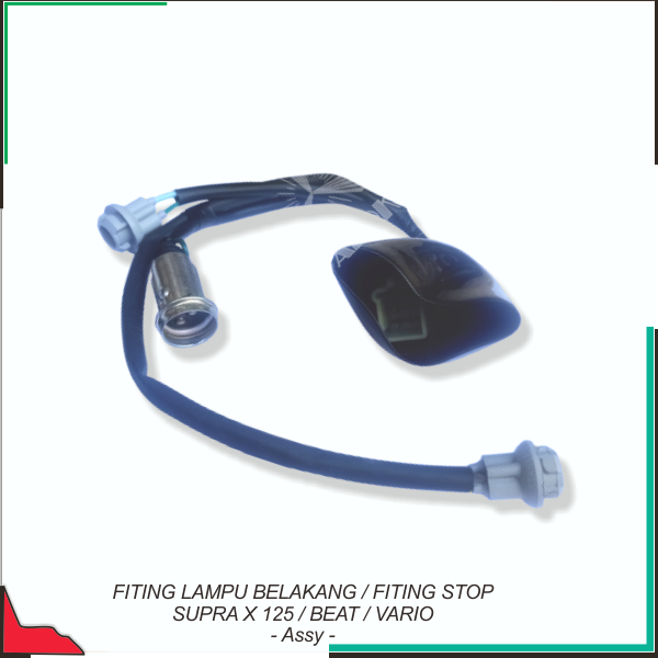 Fiting Lampu Belakang / Fiting Stop Supra X 125 / Beat / Vario - Assy -