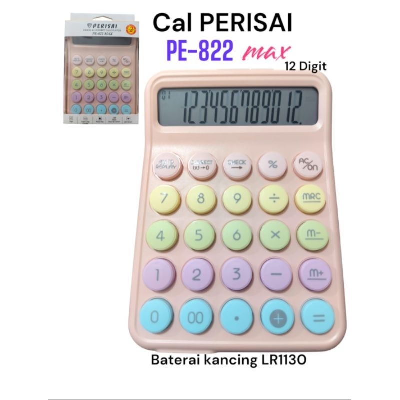 

KALKULATOR PERISAI PE 822 MAX / 12 DIGIT