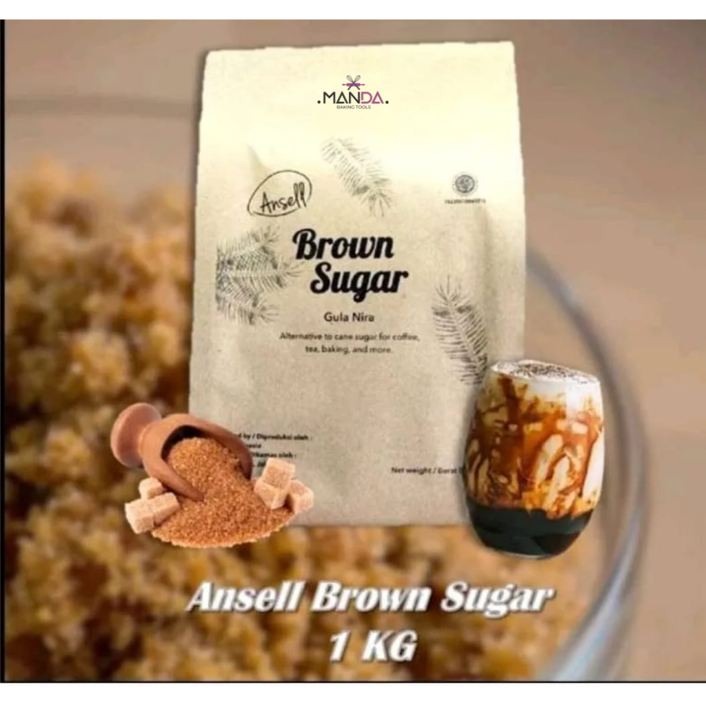 Ansell brown sugar gula merah bubuk 1kg