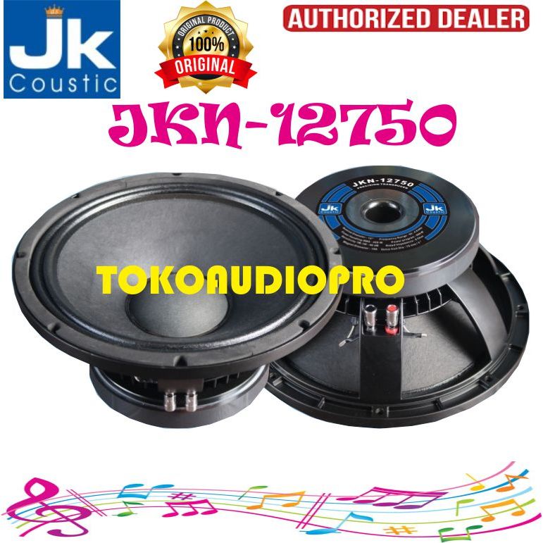 Speaker JK Coustic JKN 12750 Jk Coustic Component 12-Inch JKN12750 Speaker Komponen