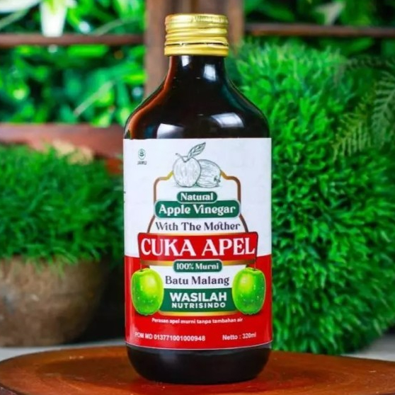 

Cuka Apel Batu Malang Organik Wasilah Nutrisindo Apple Vinegar With The Mother Original atasi Diabetes / Kanker / Kolesterol