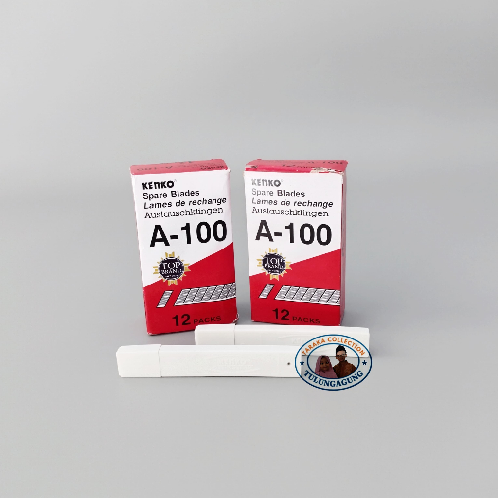 

Kenko Cutter Blade | Isi Pisau Pemotong | Isi Cutter A-100 (9 Mm) 1 pack berisi 12 tube (1 lusin)
