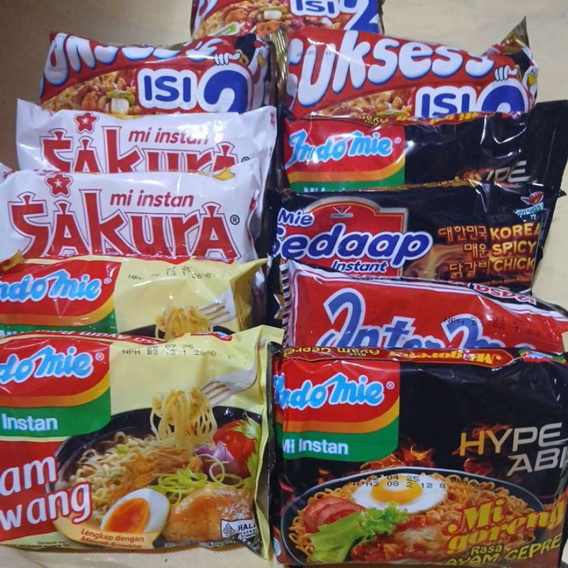 

paket murah mie instan termurah bisa di mix isi 5pcs