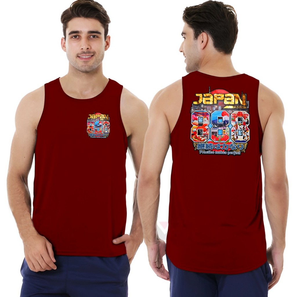 Singlet Distro Pria Keren / Kaos Distro Pria Singlet Keren sablon Japan / Baju Singlet Distro / Kaos