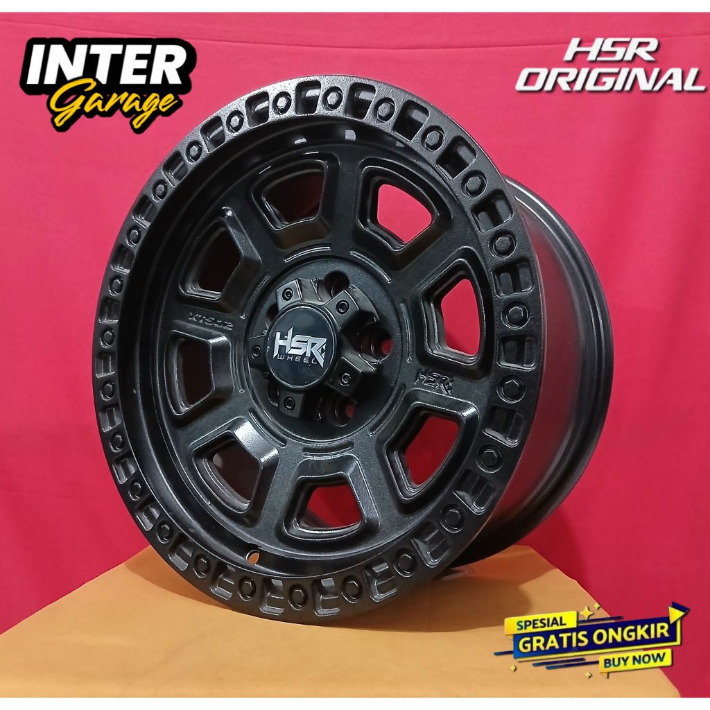 JUAL VELG HSR RING 16 MODEL OFROAD PCD 5X114.3 MASUK KE MOBIL XTRAIL,RUSH,TERIOS,APV,BALENO DLL