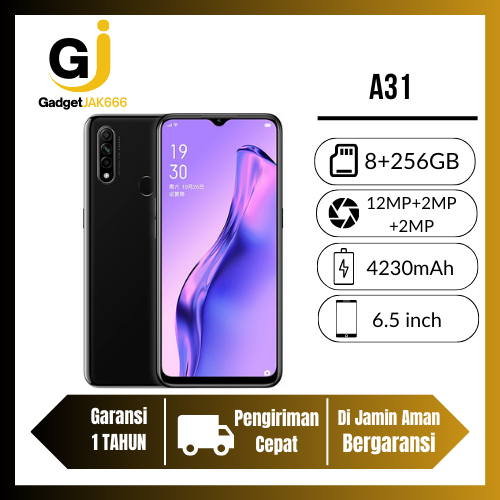 OPPO A31 RAM8 INTERNAL 256GB GARANSI 1TAHUN